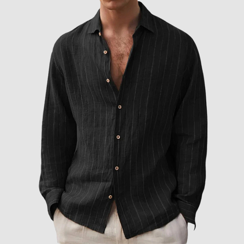 John | Men's Relaxed Fit Striped Shirt