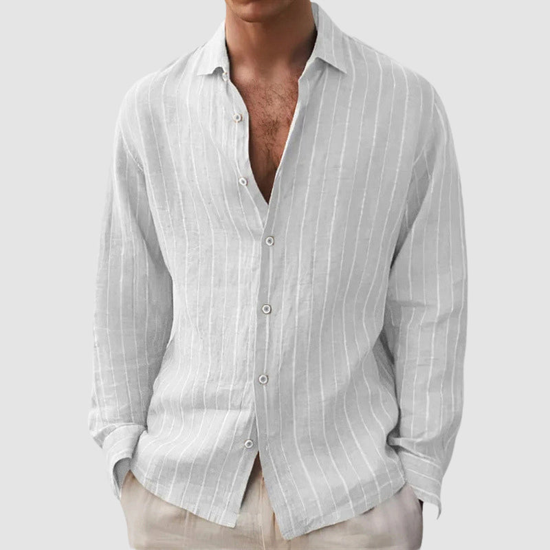 John | Men's Relaxed Fit Striped Shirt