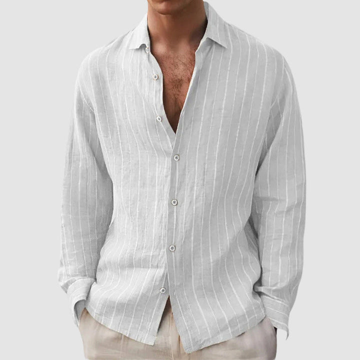 John | Men's Relaxed Fit Striped Shirt