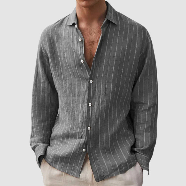 John | Men's Relaxed Fit Striped Shirt