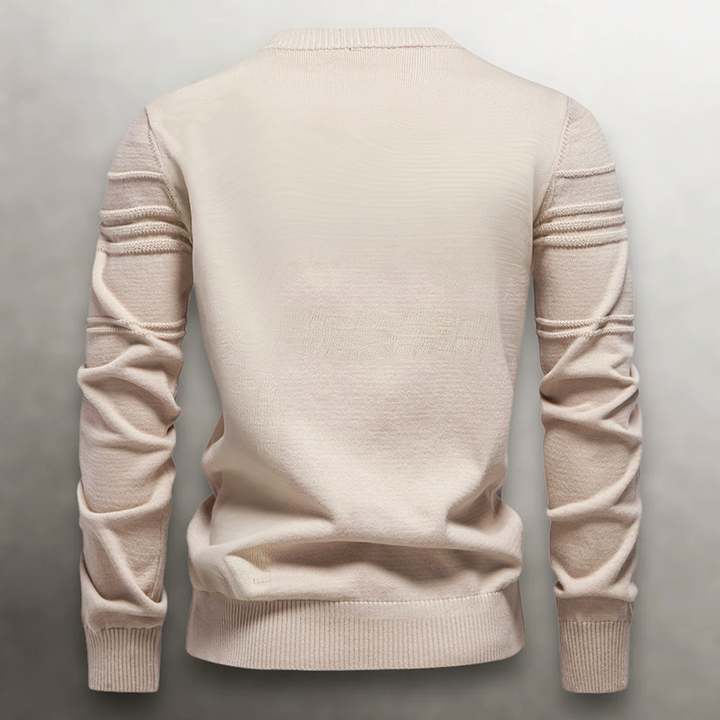 John | Men's Textured Knit Cotton Sweater
