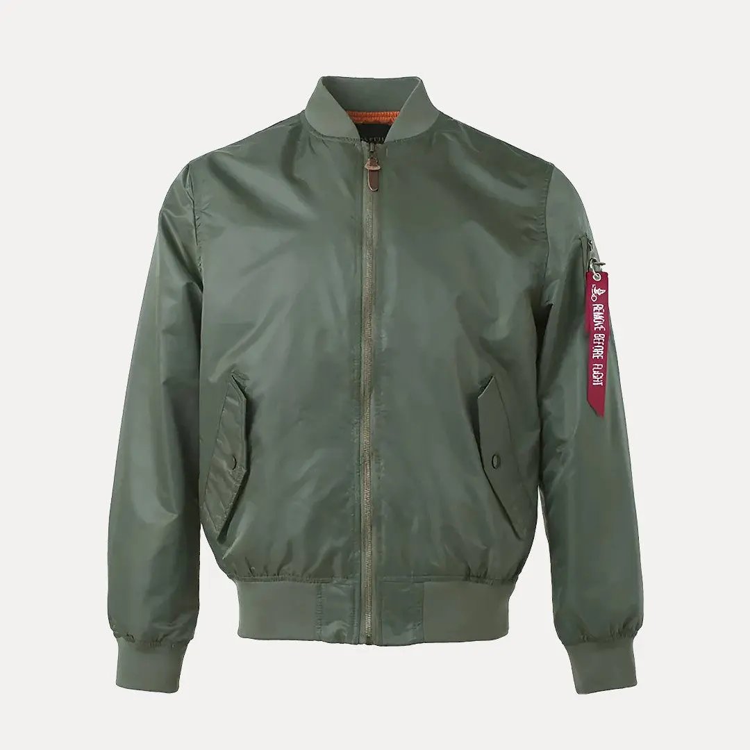 Water-Resistant Varsity Jacket for All-Weather Style Green
