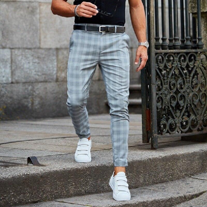 Pantalones chinos ligeros de tela para hombre