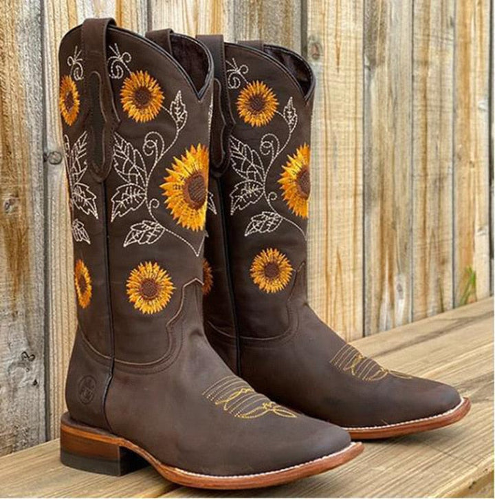 Luna | Bohemian Style Boots Dark Brown