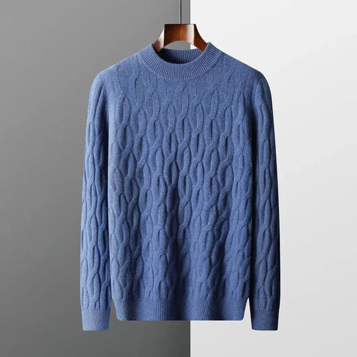 Luxurious Jacquard Cashmere Sweater