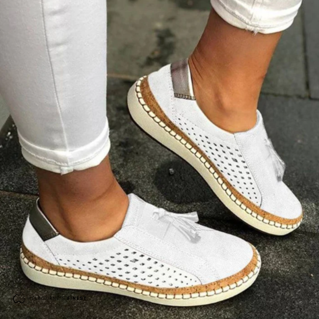 Women's Hollow Out Slip-On Sneakers White