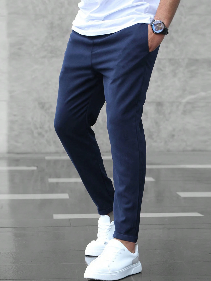 Pantaloni da jogging uomo slim fit con coulisse regolabile