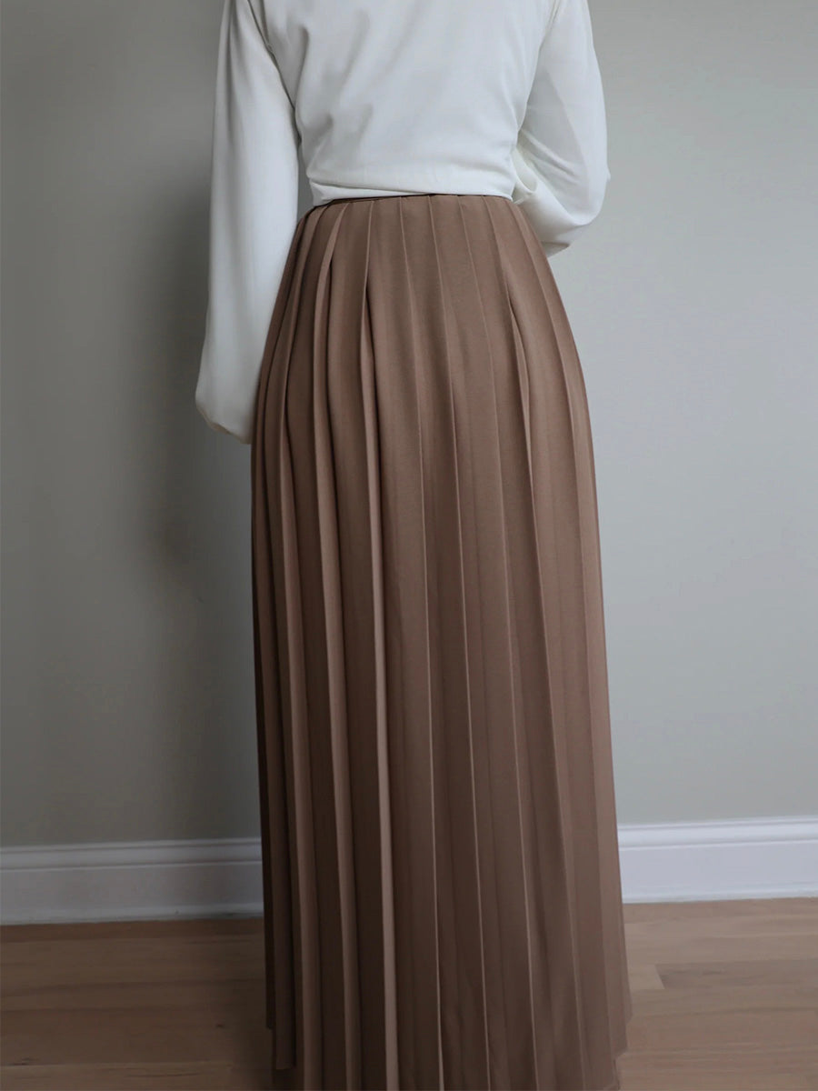 Women's Pleated Overskirt Pants Set - Clearance Sale
