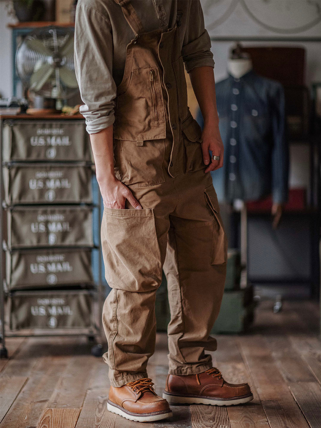 Men's Casual Canvas Overalls