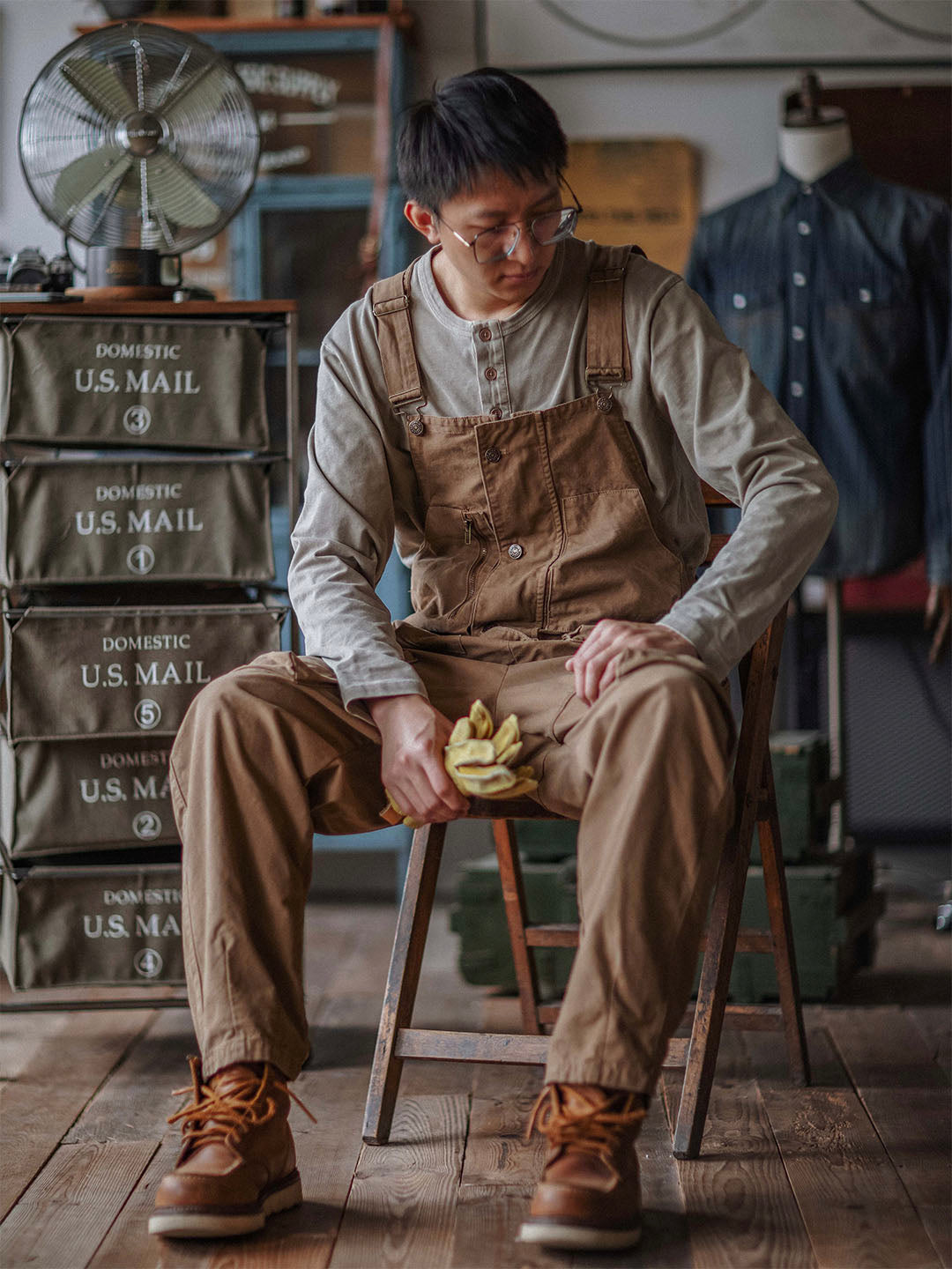 Men's Casual Canvas Overalls
