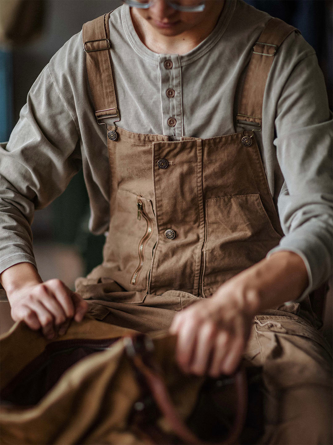 Men's Casual Canvas Overalls