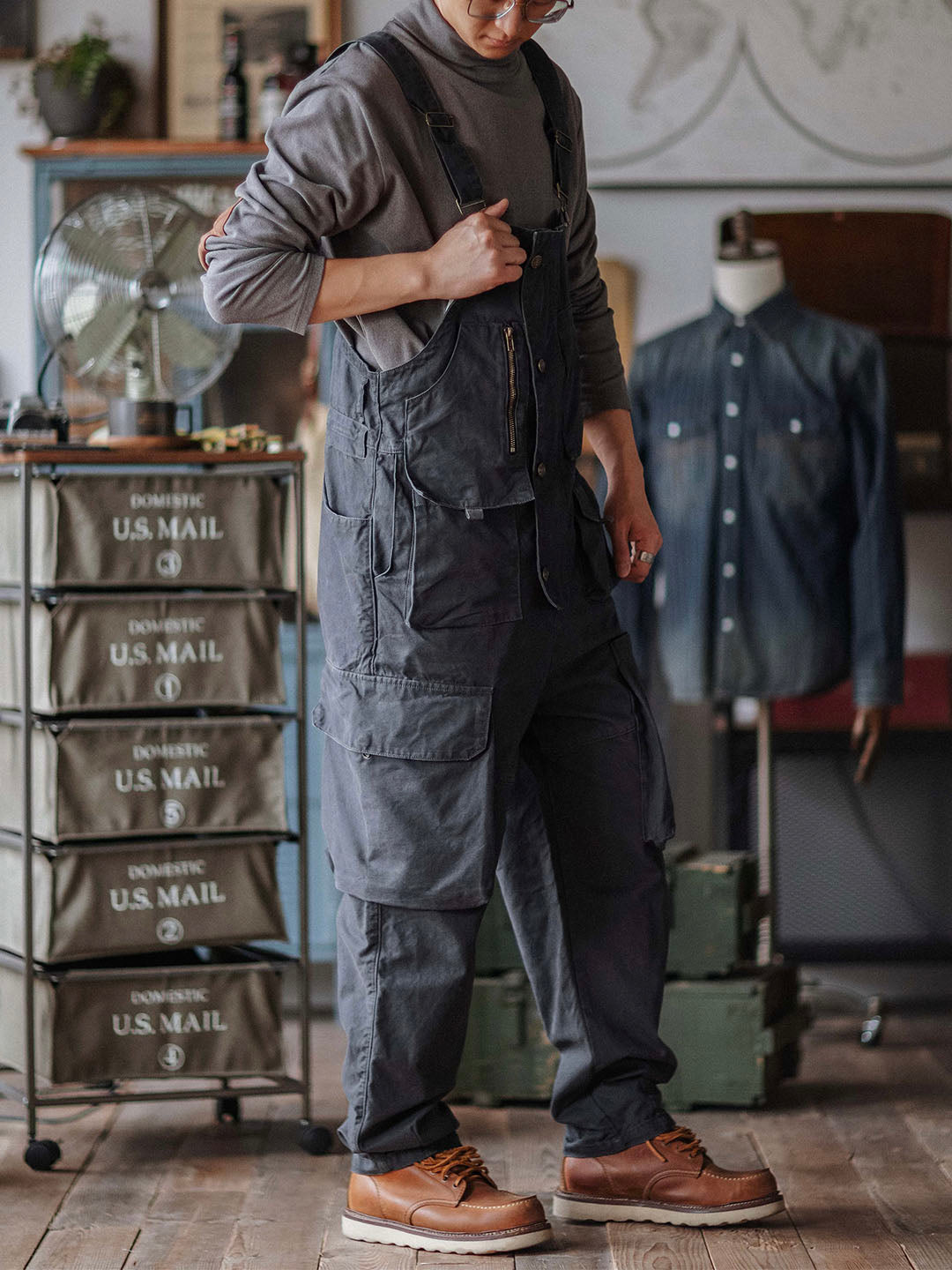 Men's Casual Canvas Overalls