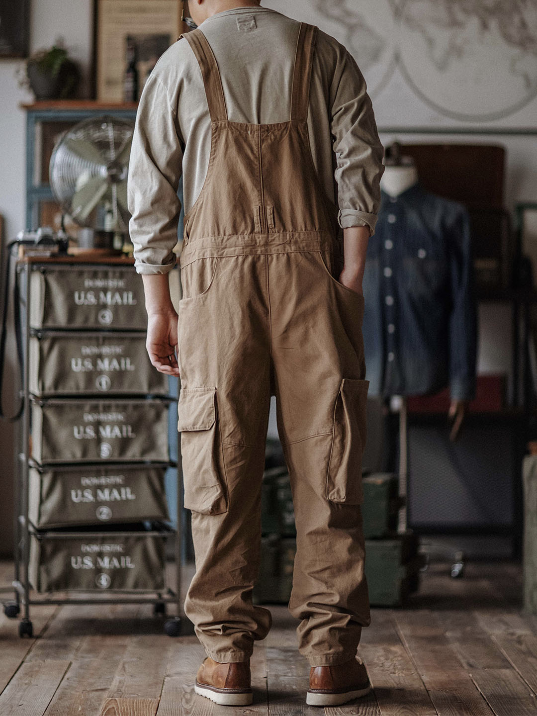 Men's Casual Canvas Overalls