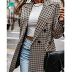 Classic Plaid Tailored Blazer
