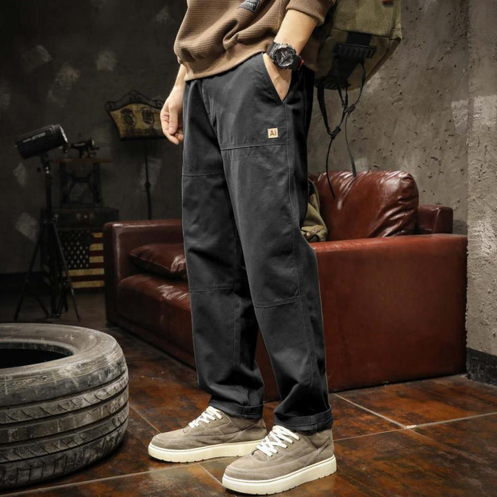 Men's Canvas Panel Pants-MODAUTLET