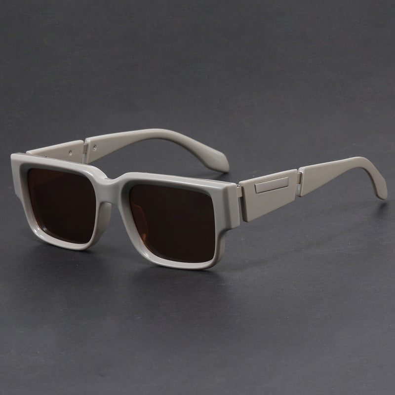 Link Fitted Sunglasses White Stamped