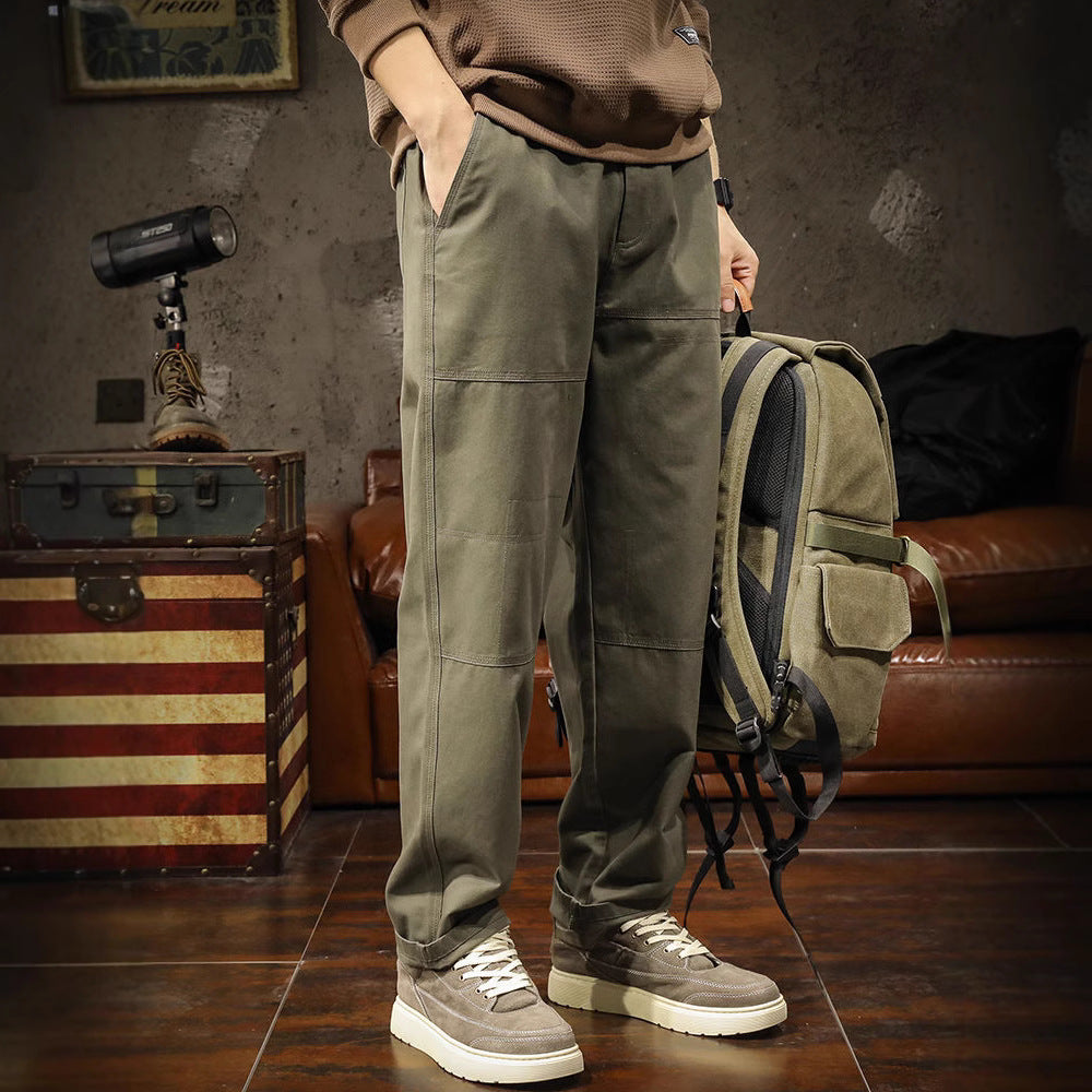 Men's Canvas Panel Pants-MODAUTLET