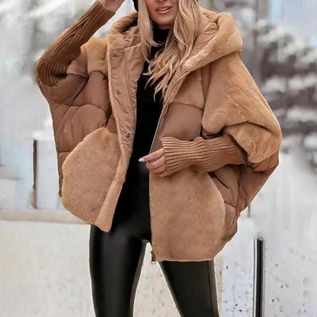 Women Hooded Down Jacket Winter Coat Puffer Warmth