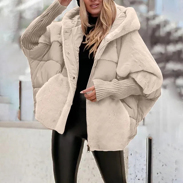 Women Hooded Down Jacket Winter Coat Puffer Warmth