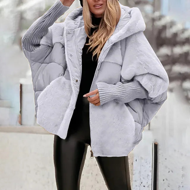 Women Hooded Down Jacket Winter Coat Puffer Warmth