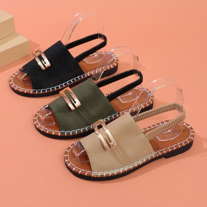 Women's Stitched Flat Shoes-MODAUTLET