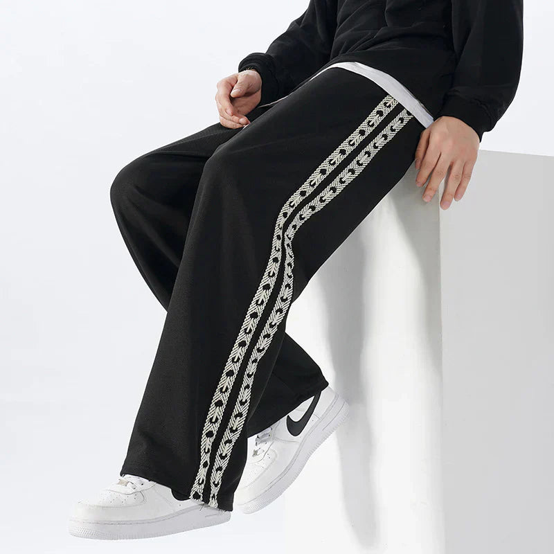 Men's Cotton Sweatpants - Comfortable and Stylish Black