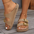 Women's Honeycomb Slides - Stylish and Comfortable Footwear