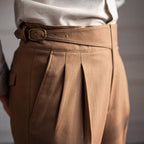 Men's Pleated Trousers - Stylish and Comfortable Fit