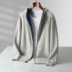 Men's Reversible Cashmere Hoodie - Napoli Style