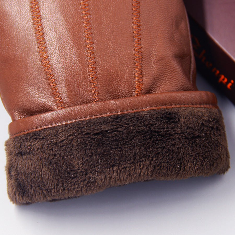 Premium Leather Winter Gloves