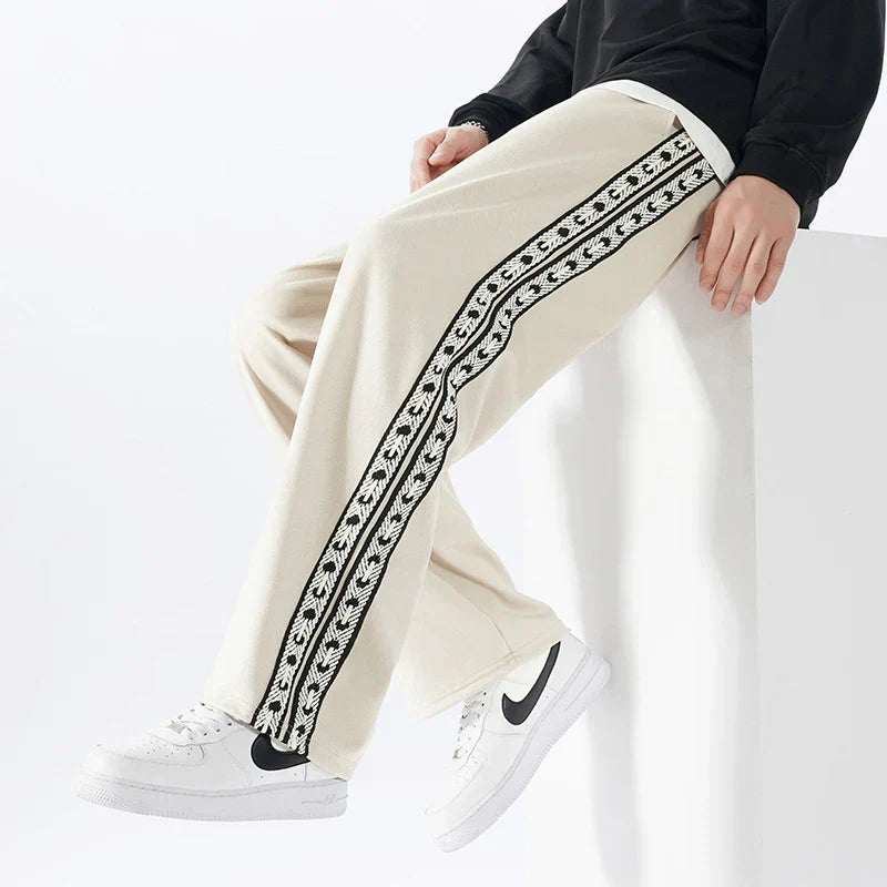 Men's Cotton Sweatpants - Comfortable and Stylish Beige