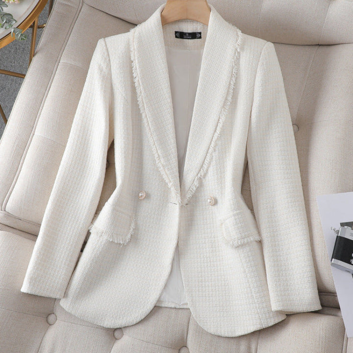 Women's Plaid Blazer - Stylish and Versatile Outerwear-MODAUTLET