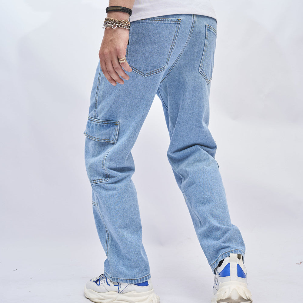 Men's Cargo Jeans - Stylish and Versatile Utility Pants-MODAUTLET