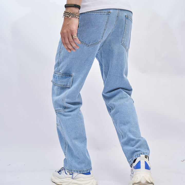Men's Cargo Jeans - Stylish and Versatile Utility Pants-MODAUTLET