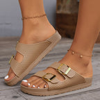 Women's Honeycomb Slides - Stylish and Comfortable Footwear
