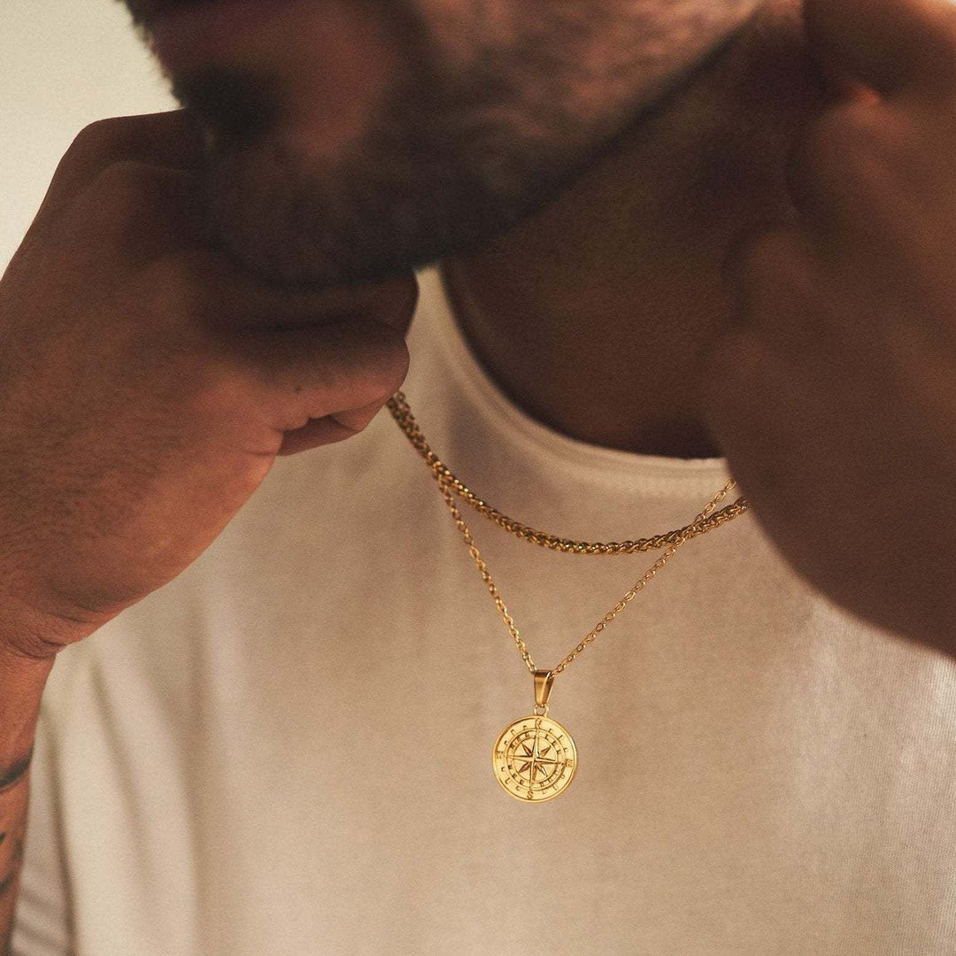Compass Pendant Necklace - Stylish and Unique Design-MODAUTLET