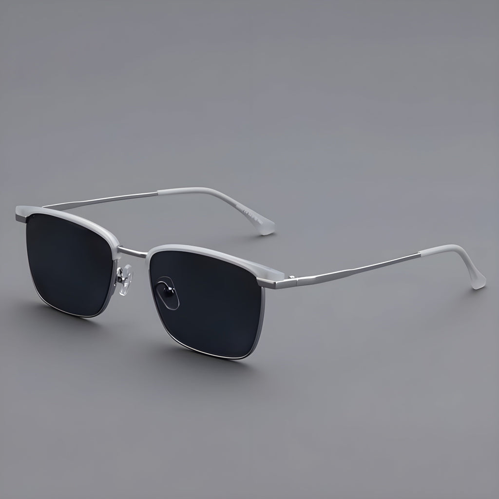 Stylish Rimless Sunglasses for Ultimate Sun Protection White