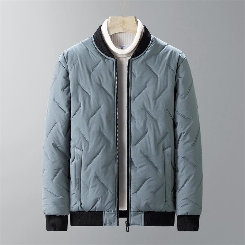 Men's Quilted Bomber Jacket Blue