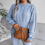 Women's Cropped Sweater - Stylish and Comfortable