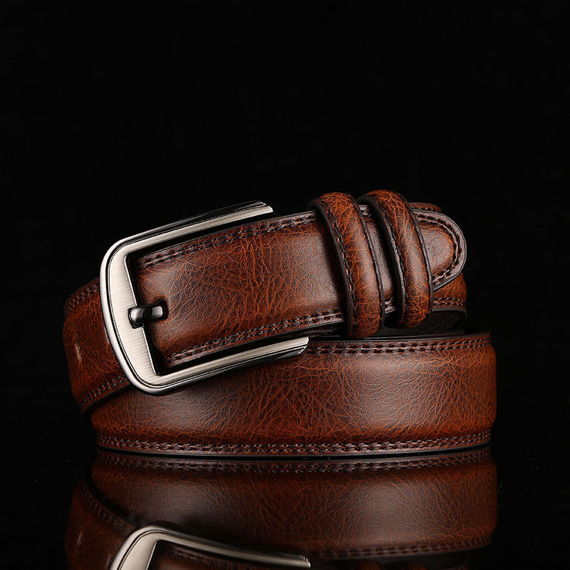Stylish Leather Belt for Everyday Wear Dark Brown
