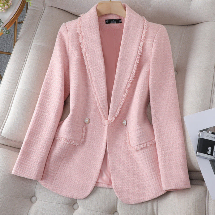 Women's Plaid Blazer - Stylish and Versatile Outerwear-MODAUTLET