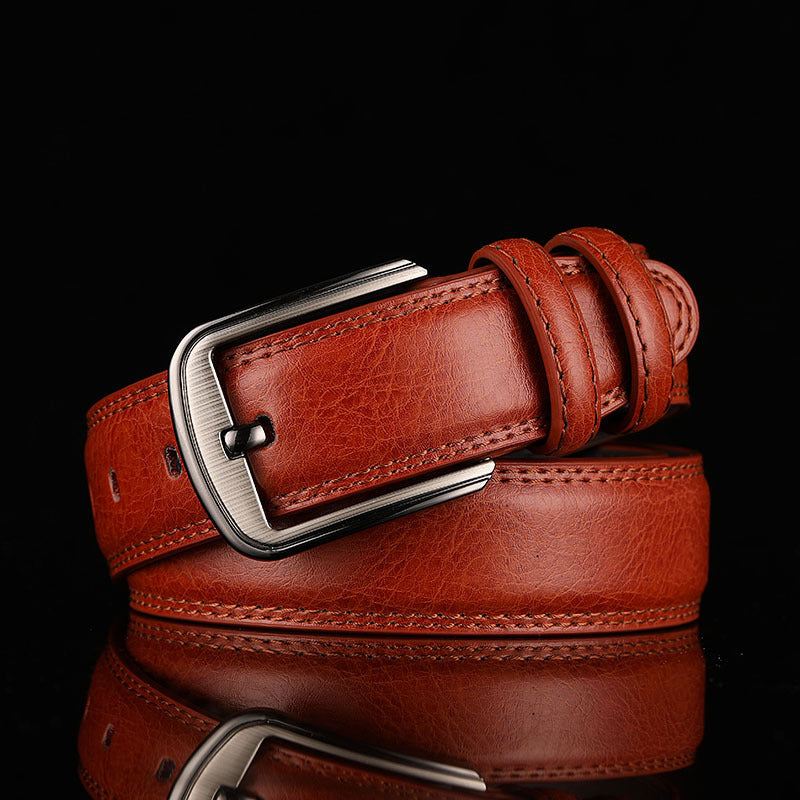 Stylish Leather Belt for Everyday Wear Red