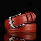 Stylish Leather Belt for Everyday Wear Red