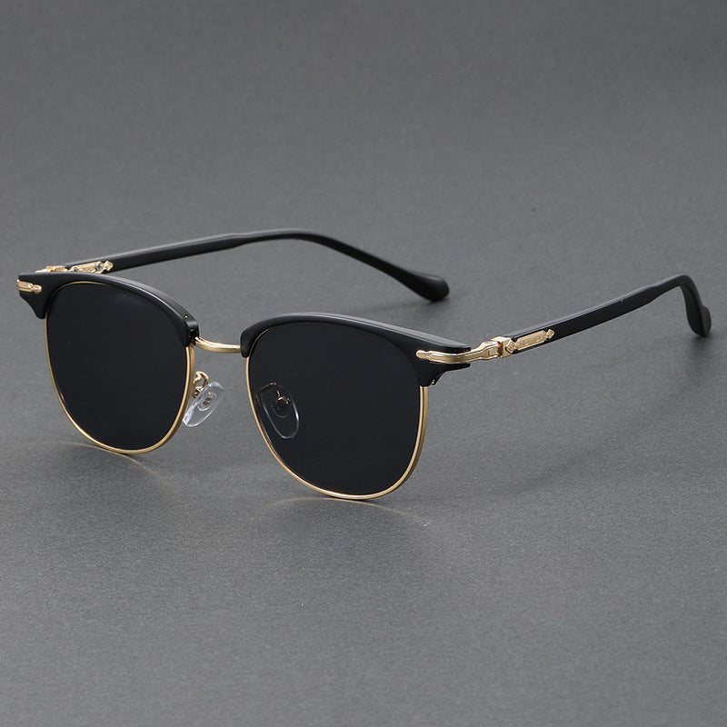 Stylish Clubmaster Sunglasses for Trendy Look Black