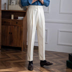 Men's Pleated Trousers - Stylish and Comfortable Fit