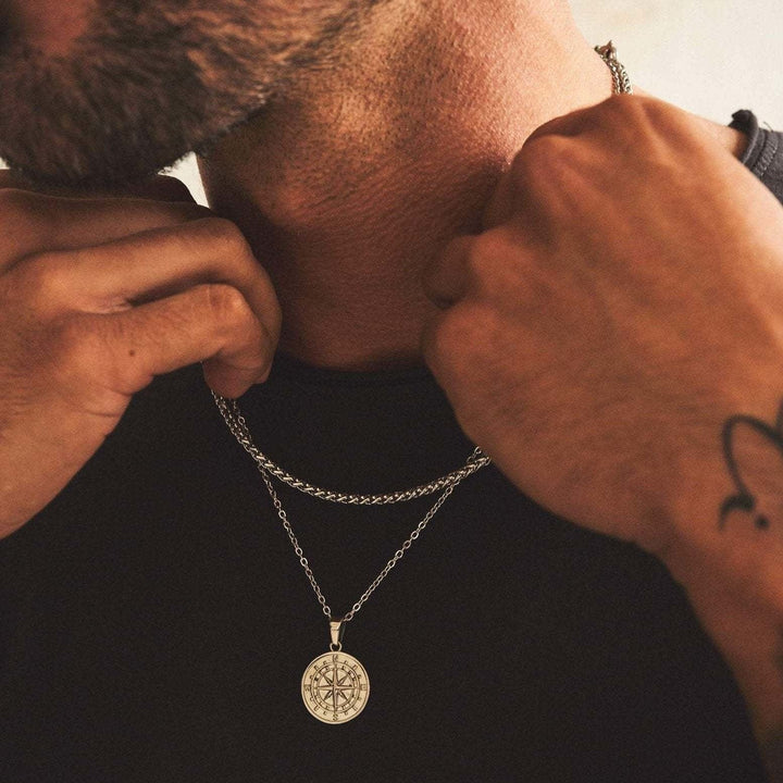 Compass Pendant Necklace - Stylish and Unique Design-MODAUTLET