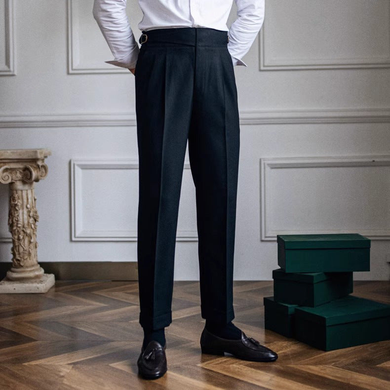 Men's Pleated Trousers - Stylish and Comfortable Fit