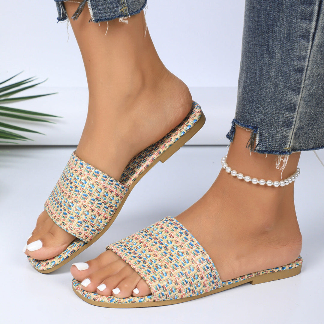 Women's Stylish Woven Flats-MODAUTLET