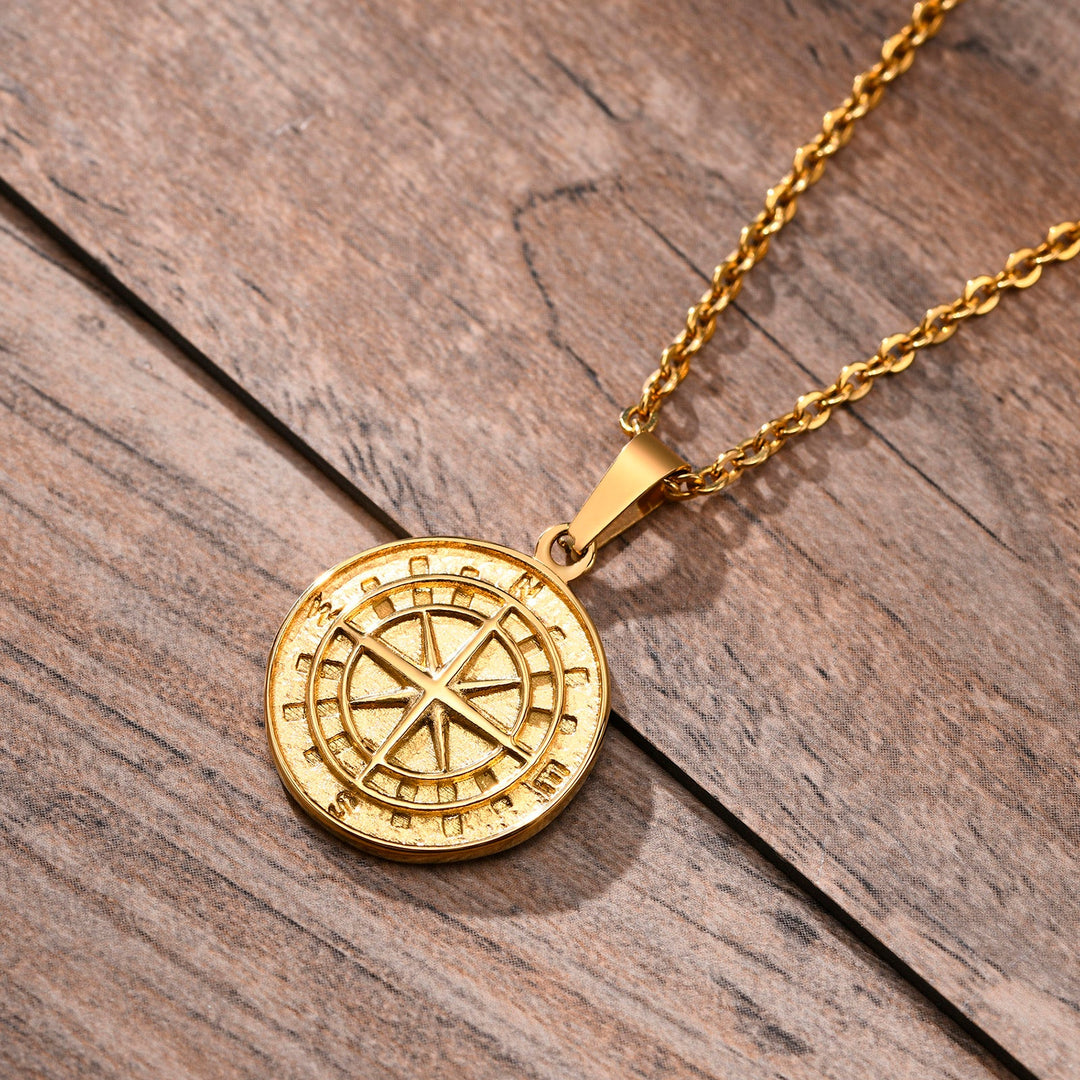 Compass Pendant Necklace - Stylish and Unique Design-MODAUTLET