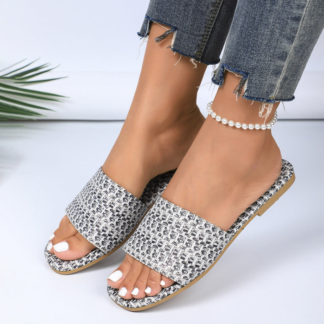 Women's Stylish Woven Flats-MODAUTLET